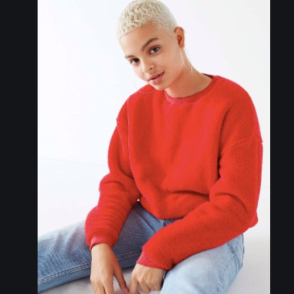 Urban Outfitters Sweaters - UO BDG Fuzzy Crew-Neck Sweatshirt